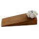 2 Pieces Cream Melon Crackle Ceramic Wooden Door Stopper